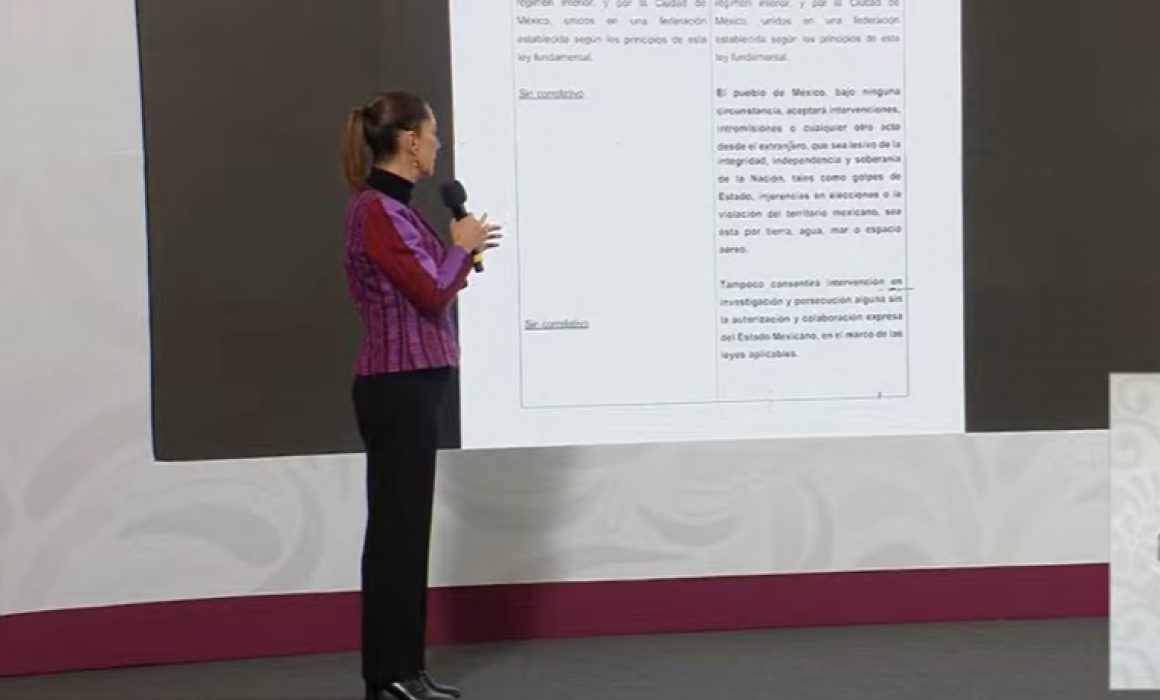 Lee más sobre el artículo FIRMA SHEINBAUM 2 REFORMAS CONSTITUCIONALES COMO RESPUESTA A TRUMP