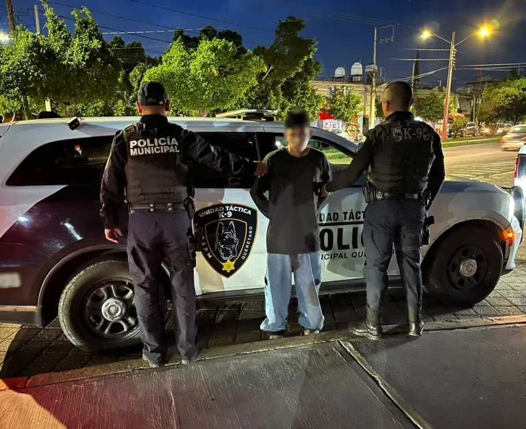 Detenido por portación de arma de fabricación casera en Desarrollo San Pablo.