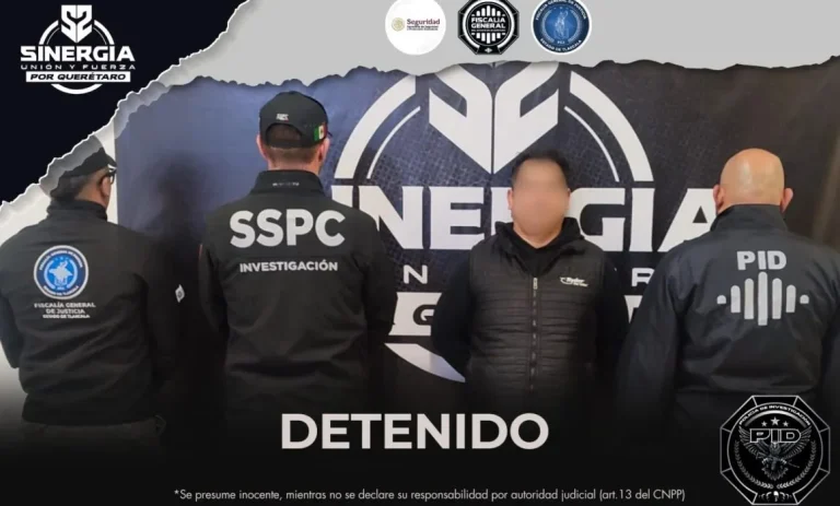 Detienen a hombre en Querétaro por feminicidio en Tlaxcala