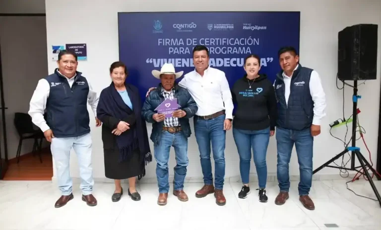 Huimilpan entrega apoyos para vivienda