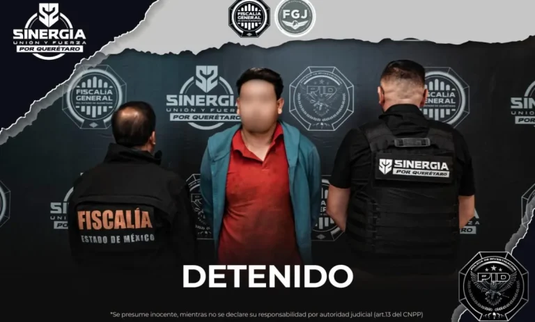 Detienen en Querétaro a Rodolfo N por violación en el Edomex